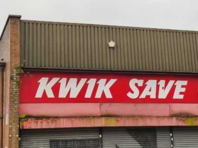 An old Kwik Save shop