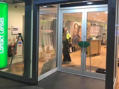 glazed shopfront - specsavers