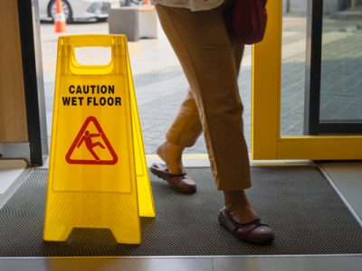 Wet floor sign